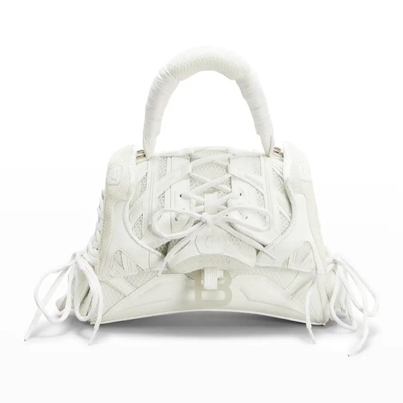 Balenciaga Small Sneakerhead Top Handle Bag White Glow In The Dark - Picture 1 of 8